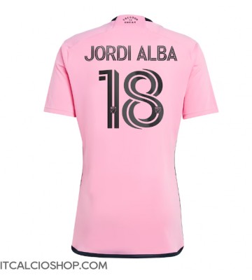 Inter Miami Jordi Alba #18 Prima Maglia 2024-25 Manica Corta